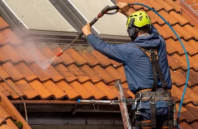 Démoussage et hydrofuge de toiture à Courbépine